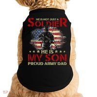 My Son Is A Soldier Proud Army Dad Military Doggie Tank thumb 0