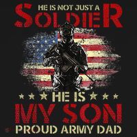 My Son Is A Soldier Proud Army Dad Military Sweatshirt thumb 3