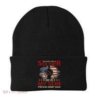 My Son Is A Soldier Proud Army Dad Military Beanie thumb 0