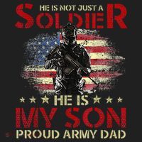 My Son Is A Soldier Proud Army Dad Military Hat thumb 2