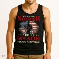 My Son Is A Soldier Proud Army Dad Military Tank Top thumb 3