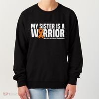 My Sister Is A Warrior Ms Multiple Sclerosis Awareness Women's Sweatshirt thumb 0