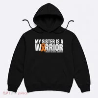 My Sister Is A Warrior Ms Multiple Sclerosis Awareness Hoodie thumb 0