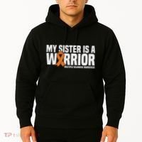 My Sister Is A Warrior Ms Multiple Sclerosis Awareness Hoodie thumb 2