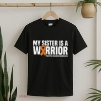 My Sister Is A Warrior Ms Multiple Sclerosis Awareness T-Shirt thumb 2