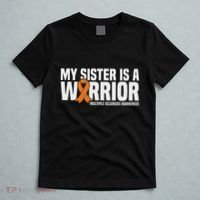 My Sister Is A Warrior Ms Multiple Sclerosis Awareness T-Shirt thumb 5