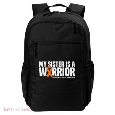My Sister Is A Warrior Ms Multiple Sclerosis Awareness Backpack