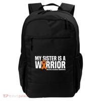 My Sister Is A Warrior Ms Multiple Sclerosis Awareness Backpack thumb 0