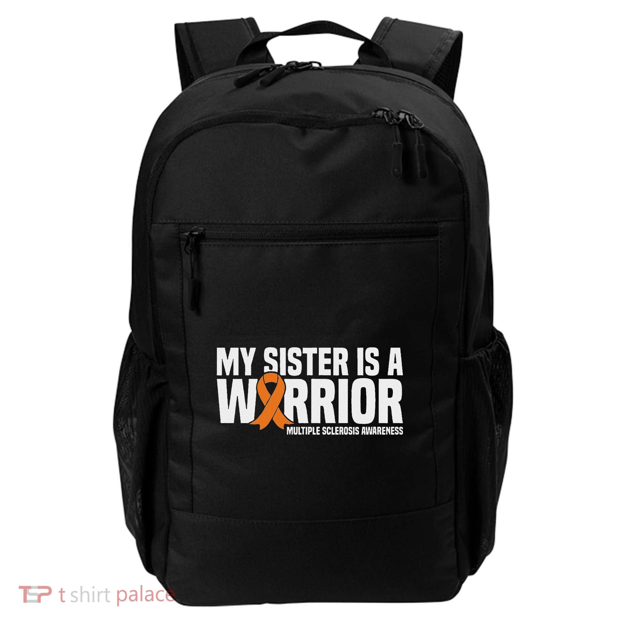 My Sister Is A Warrior Ms Multiple Sclerosis Awareness Backpack