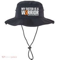 My Sister Is A Warrior Ms Multiple Sclerosis Awareness Bucket Hat thumb 0
