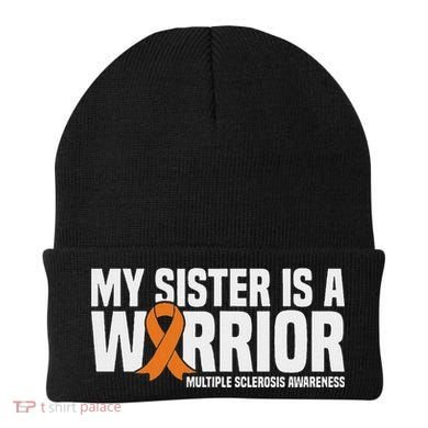My Sister Is A Warrior Ms Multiple Sclerosis Awareness Beanie