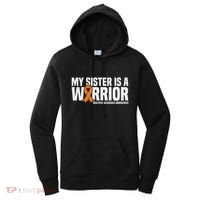 My Sister Is A Warrior Ms Multiple Sclerosis Awareness Women's Hoodie thumb 0