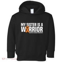 My Sister Is A Warrior Ms Multiple Sclerosis Awareness Toddler Hoodie thumb 0