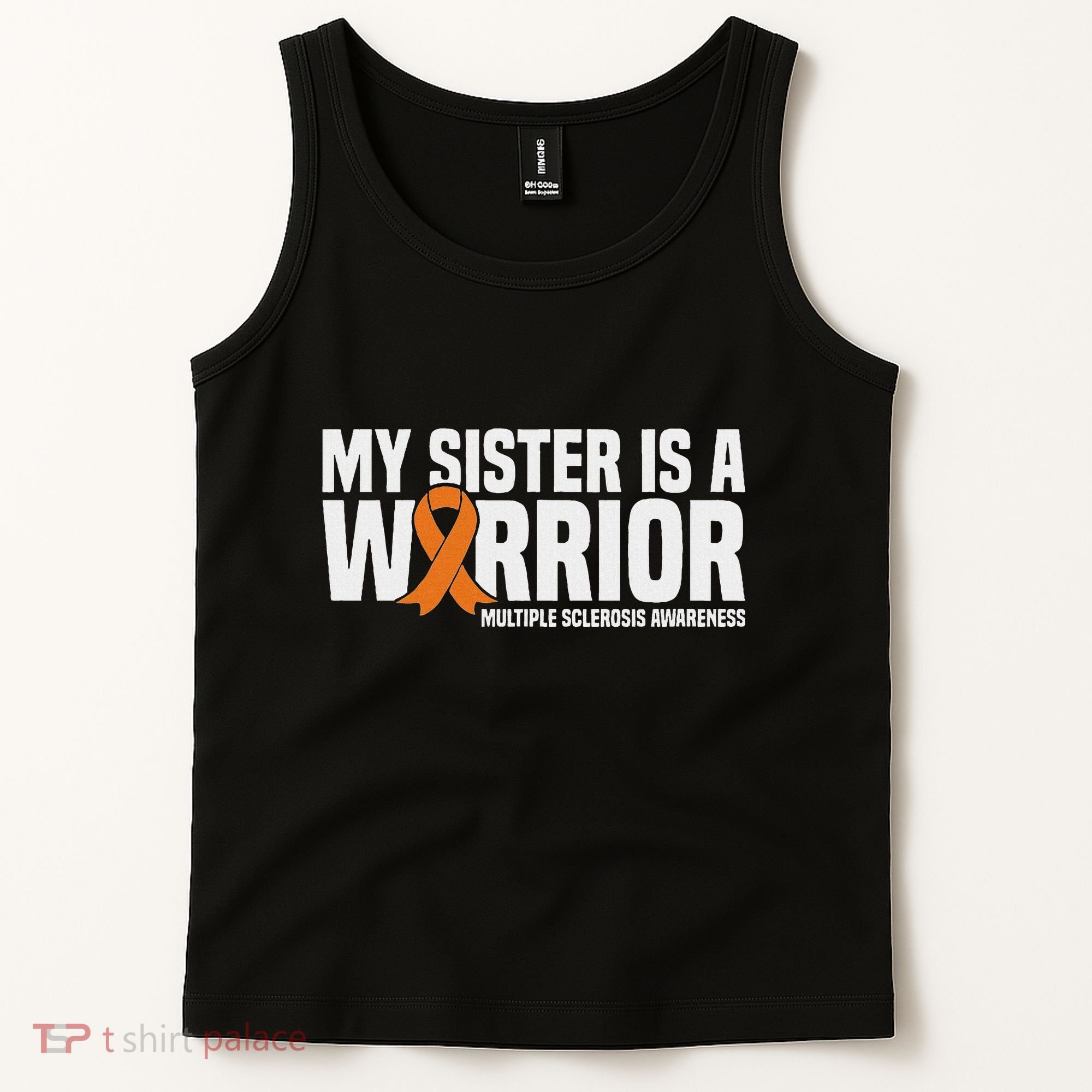 My Sister Is A Warrior Ms Multiple Sclerosis Awareness Tank Top