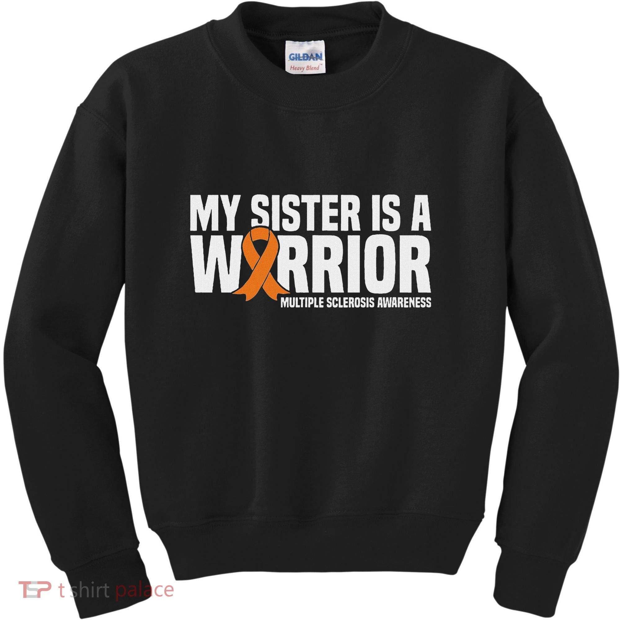 My Sister Is A Warrior Ms Multiple Sclerosis Awareness Kids Sweatshirt
