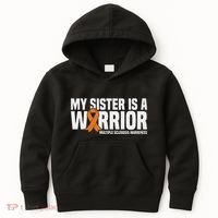 My Sister Is A Warrior Ms Multiple Sclerosis Awareness Kids Hoodie thumb 0