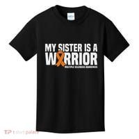 My Sister Is A Warrior Ms Multiple Sclerosis Awareness Kids T-Shirt thumb 0