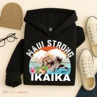 Maui Strong Ikaika Lahaina Banyan Tree Maui Hawaii Shoreline Hoodie thumb 4