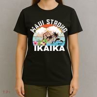 Maui Strong Ikaika Lahaina Banyan Tree Maui Hawaii Shoreline T-Shirt thumb 4