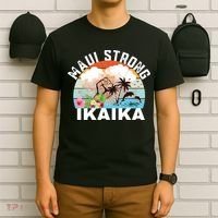 Maui Strong Ikaika Lahaina Banyan Tree Maui Hawaii Shoreline T-Shirt thumb 6