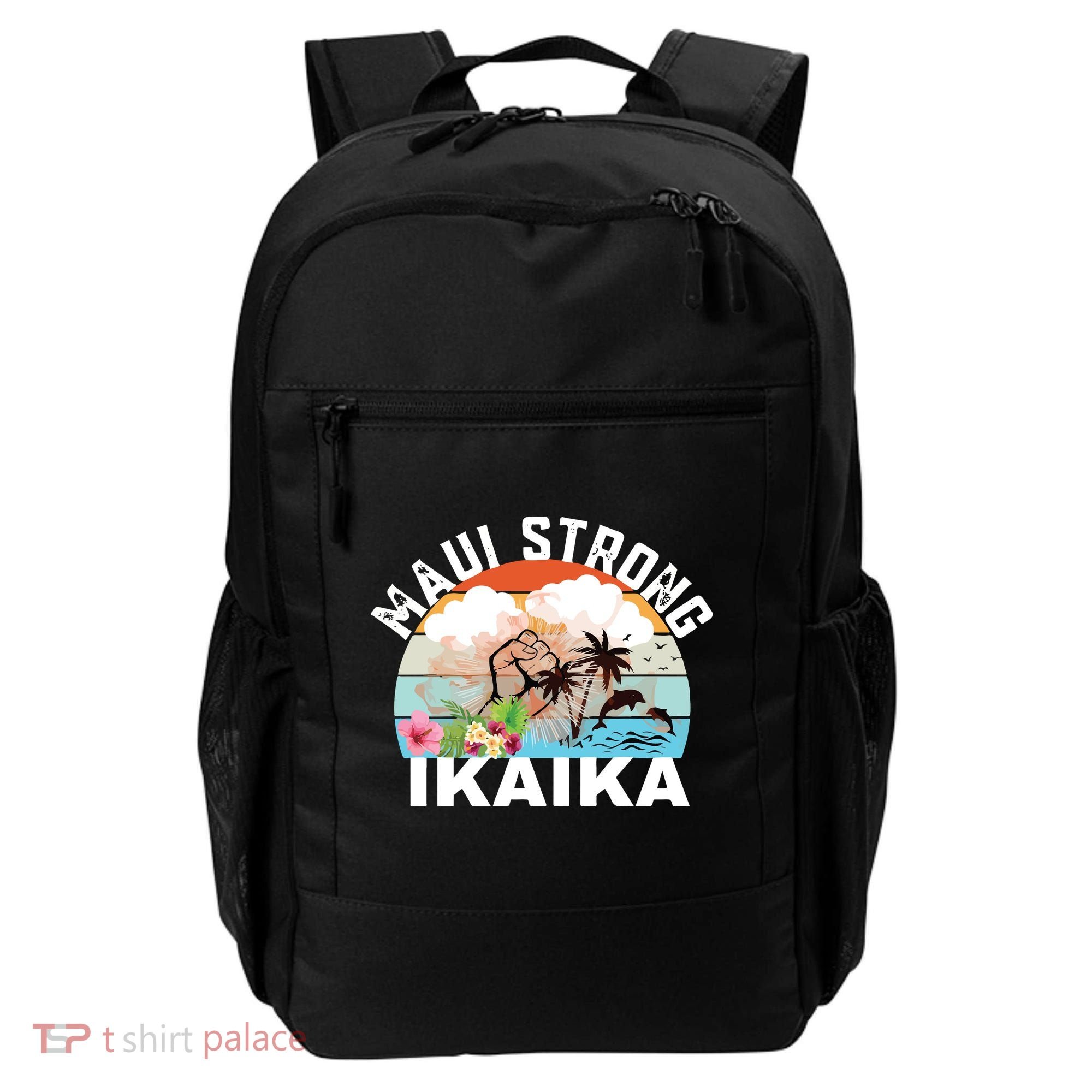 Maui Strong Ikaika Lahaina Banyan Tree Maui Hawaii Shoreline Backpack