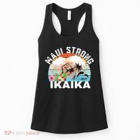 Maui Strong Ikaika Lahaina Banyan Tree Maui Hawaii Shoreline Women's Tank Top thumb 0