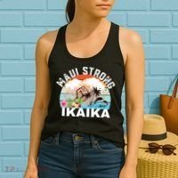 Maui Strong Ikaika Lahaina Banyan Tree Maui Hawaii Shoreline Women's Tank Top thumb 2