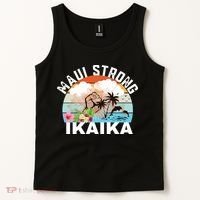 Maui Strong Ikaika Lahaina Banyan Tree Maui Hawaii Shoreline Tank Top thumb 2