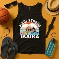 Maui Strong Ikaika Lahaina Banyan Tree Maui Hawaii Shoreline Tank Top thumb 4