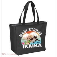 Maui Strong Ikaika Lahaina Banyan Tree Maui Hawaii Shoreline Tote Bag thumb 2