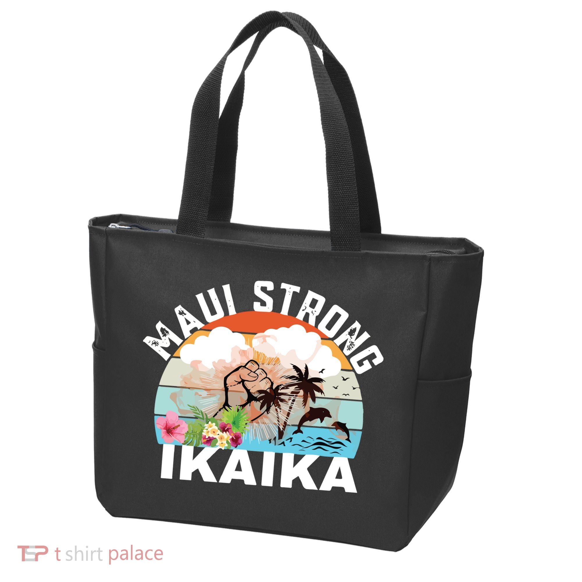 Maui Strong Ikaika Lahaina Banyan Tree Maui Hawaii Shoreline Tote Bag