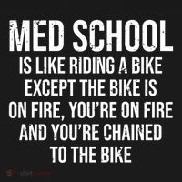 Med School Is Like Riding A Bike Fire Funny Medical Student Gift Backpack thumb 2
