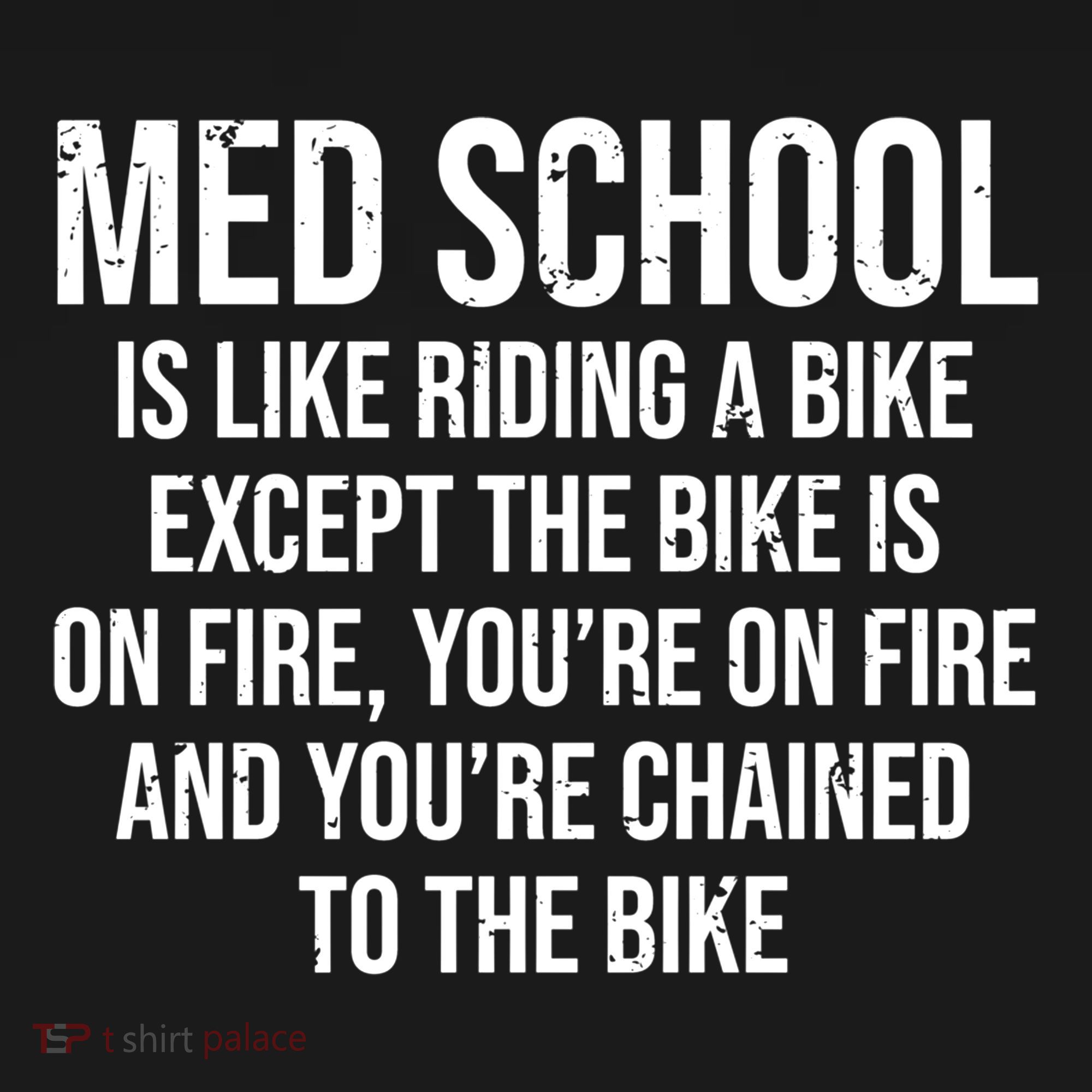 Med School Is Like Riding A Bike Fire Funny Medical Student Gift Ornament