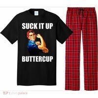 Motivational Suck It Up Buttercup Rosie Riveter Pajama Set thumb 0