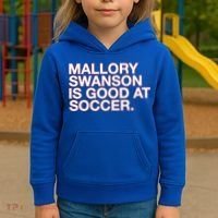 Mallory Swanson Is Good At Soccer Kids Hoodie thumb 3