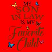 My Son In Law Is My Favorite Child Cute Gift Santa Hat thumb 1