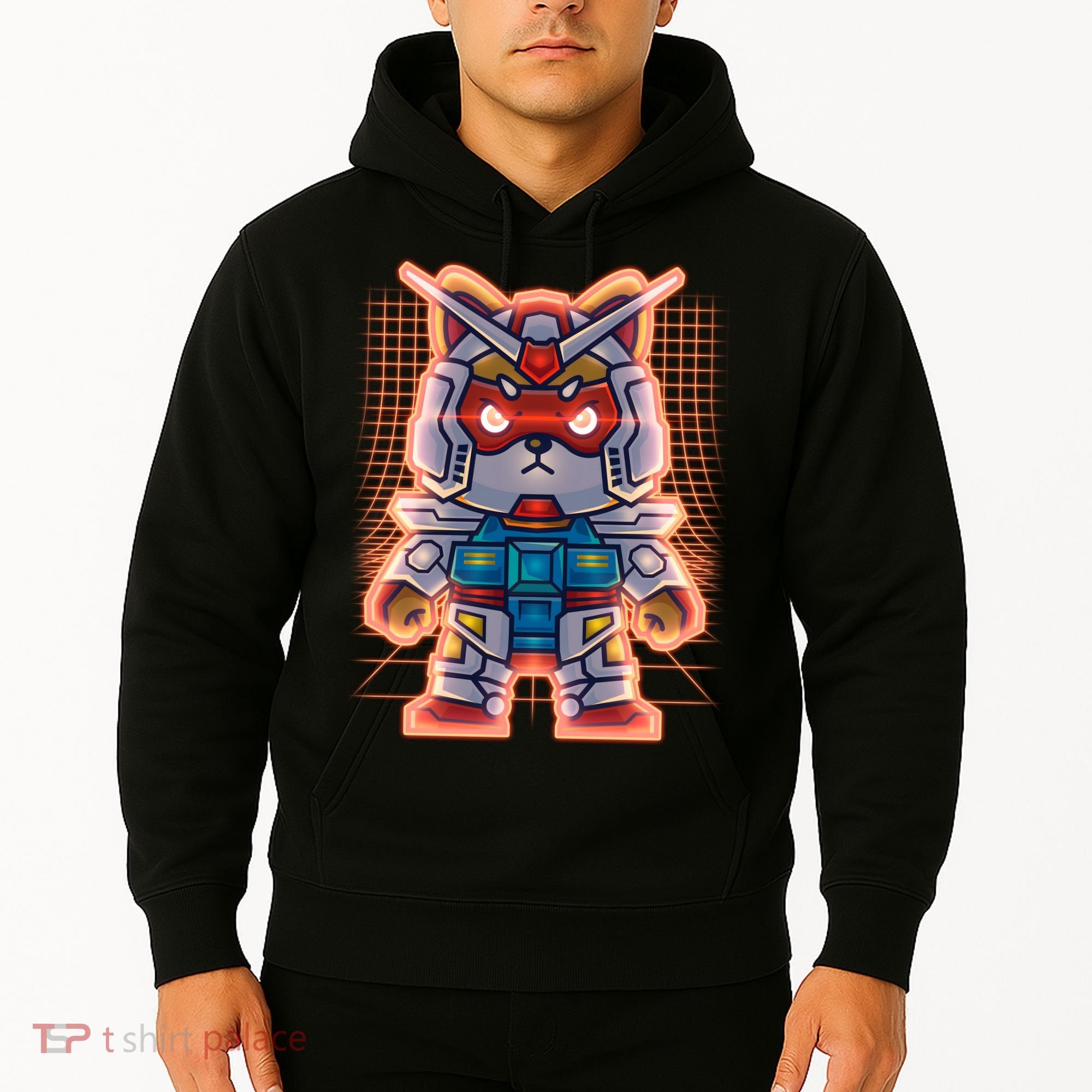 Mecha Shibi Inu Dog Robot Fighter Anime Hoodie