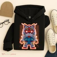 Mecha Shibi Inu Dog Robot Fighter Anime Hoodie thumb 4