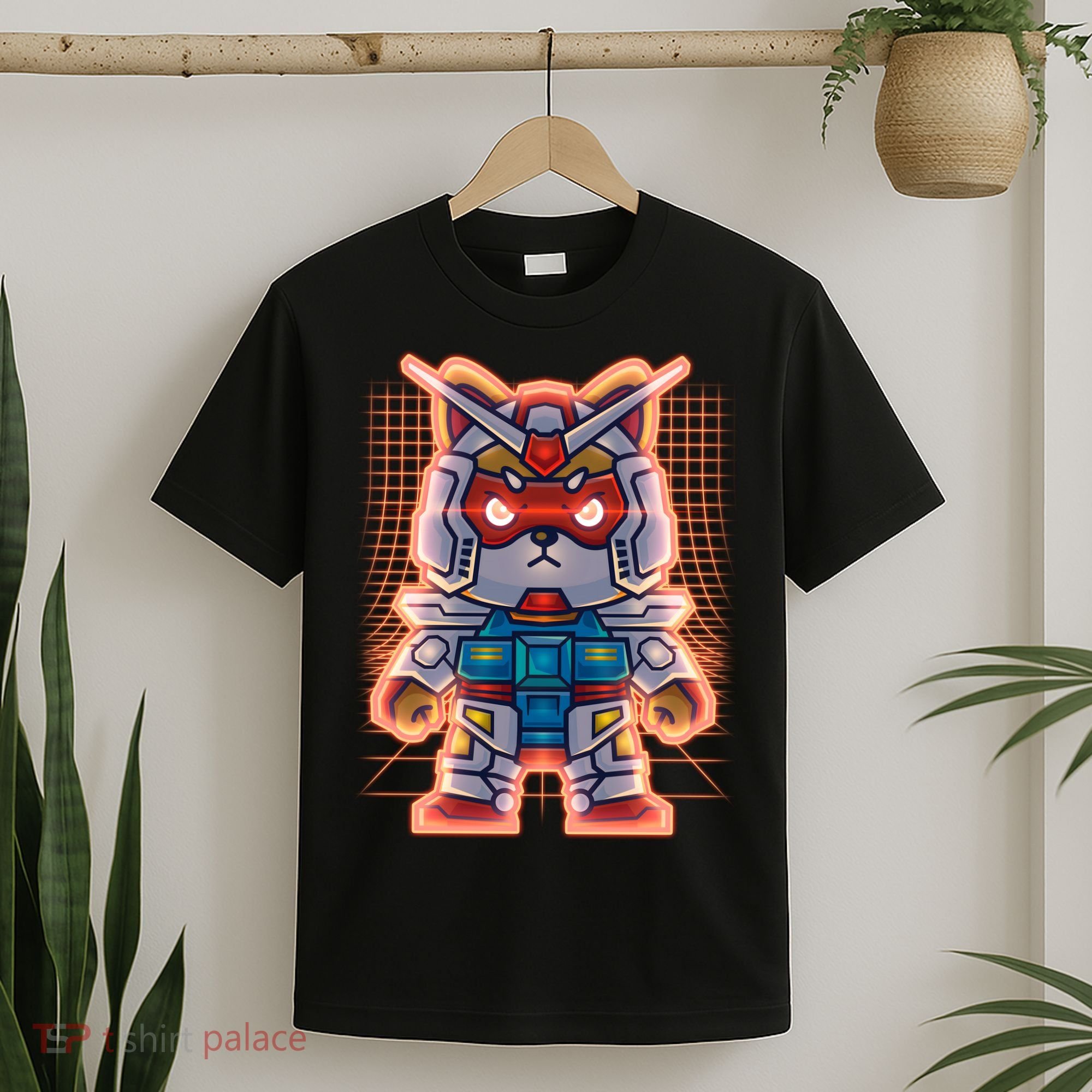 Mecha Shibi Inu Dog Robot Fighter Anime T-Shirt