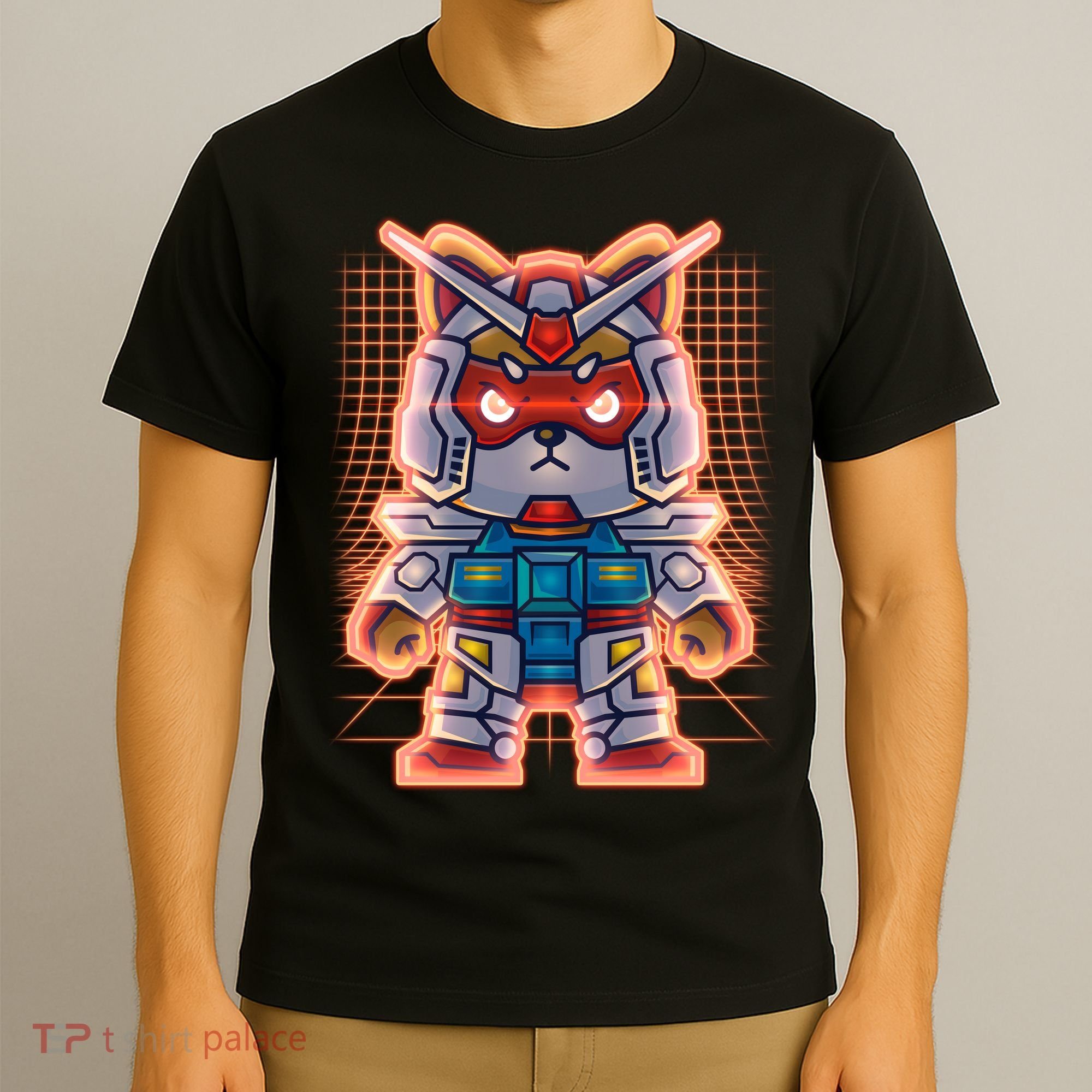 Mecha Shibi Inu Dog Robot Fighter Anime T-Shirt