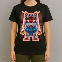 Mecha Shibi Inu Dog Robot Fighter Anime T-Shirt thumb 4