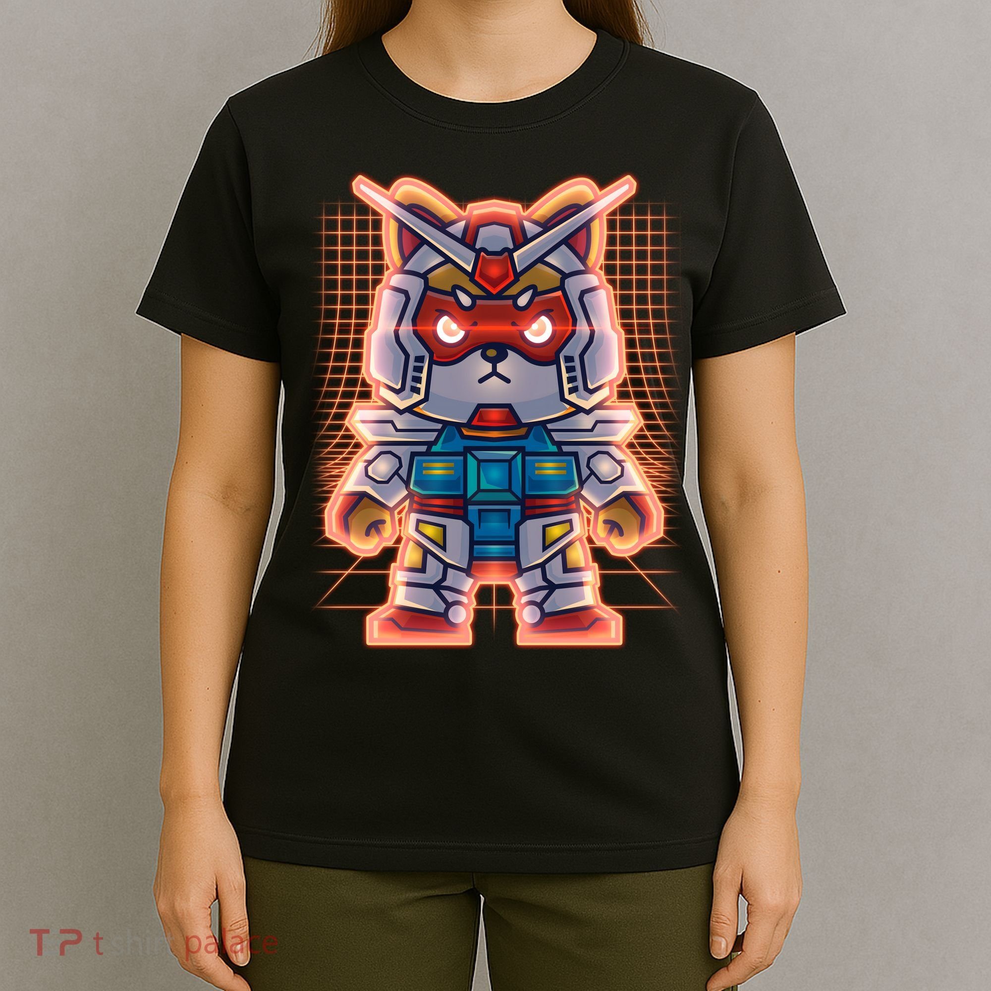 Mecha Shibi Inu Dog Robot Fighter Anime T-Shirt