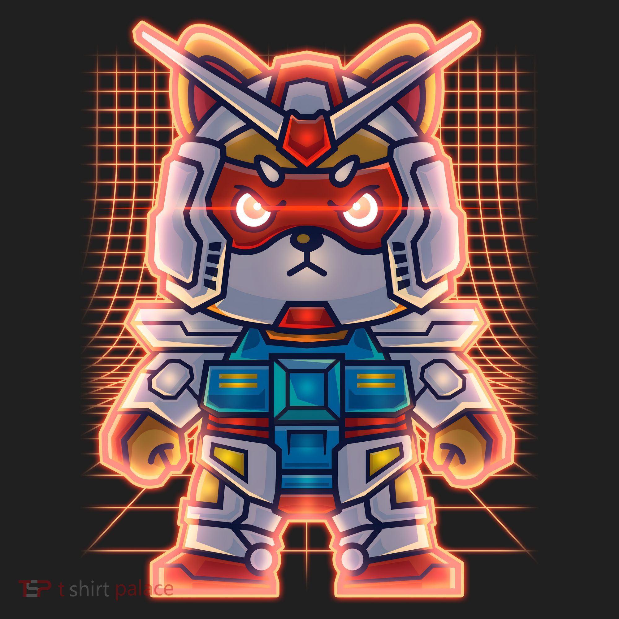 Mecha Shibi Inu Dog Robot Fighter Anime Beanie