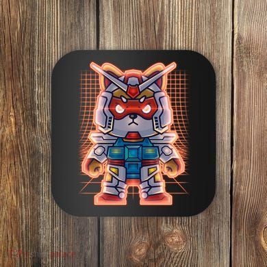 Mecha Shibi Inu Dog Robot Fighter Anime Coaster