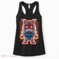 Mecha Shibi Inu Dog Robot Fighter Anime Women's Tank Top thumb 0