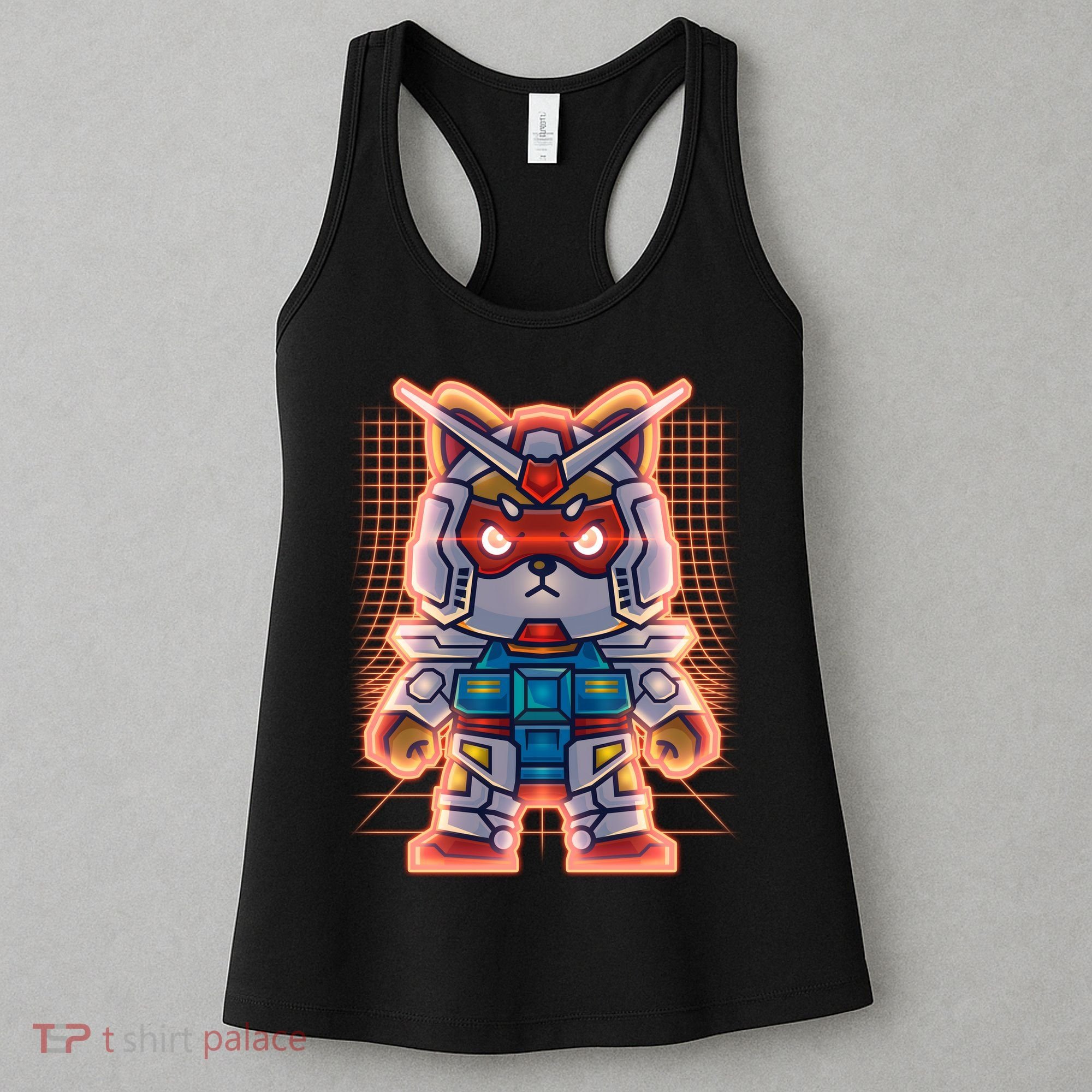 Mecha Shibi Inu Dog Robot Fighter Anime Women's Tank Top