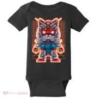 Mecha Shibi Inu Dog Robot Fighter Anime Baby Bodysuit thumb 0