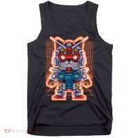 Mecha Shibi Inu Dog Robot Fighter Anime Tank Top thumb 0