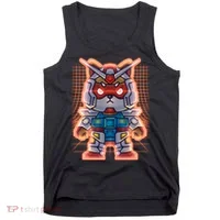 Mecha Shibi Inu Dog Robot Fighter Anime Tank Top thumb 0