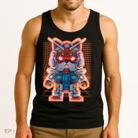 Mecha Shibi Inu Dog Robot Fighter Anime Tank Top thumb 3